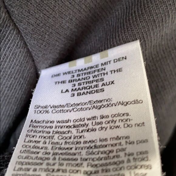Adidas 3 Stripe back Gold toggle pullover - Picture 10 of 10